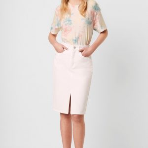 French Connection Reem Denim High Waisted Pencil Skirt