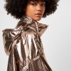 French Connection Clara Windbreaker Foil Jacket